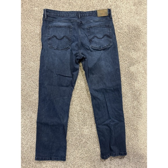 Urban Star Jeans Mens 38x30 Blue Relaxed Straight Leg Dark Wash Denim - Picture 2 of 10